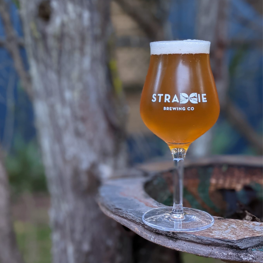 Straddie Brewing Co Stemmed Beer Glass